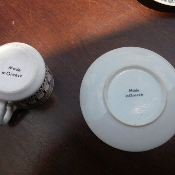 Miniature Greek Tea Set Vintage - Picture 5 of 5